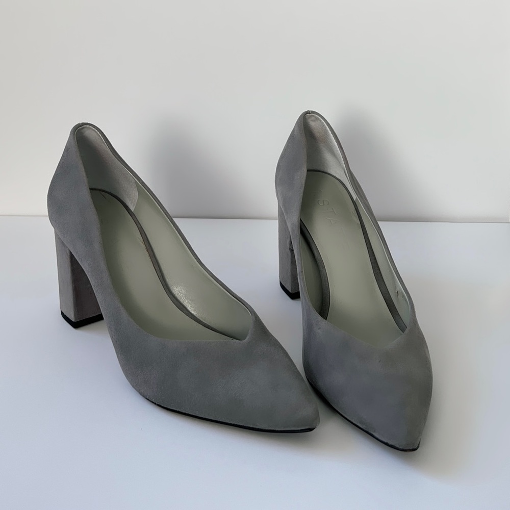 Suede heels